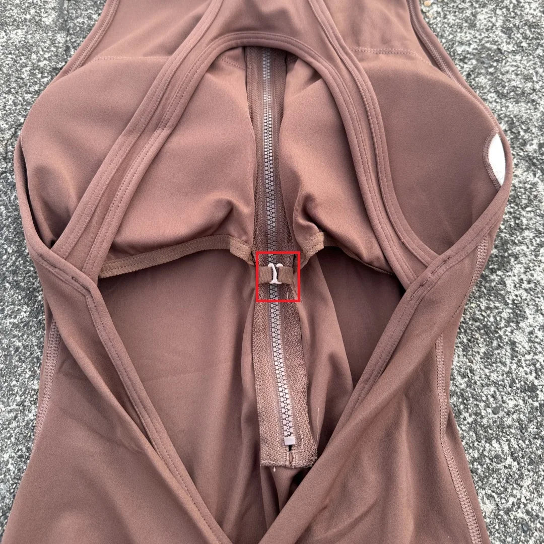 Scrunch Waist Yoga Jumpsuit — Nylon & Spandex