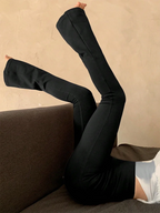 High Waist Micro Flare Leggings — Nylon