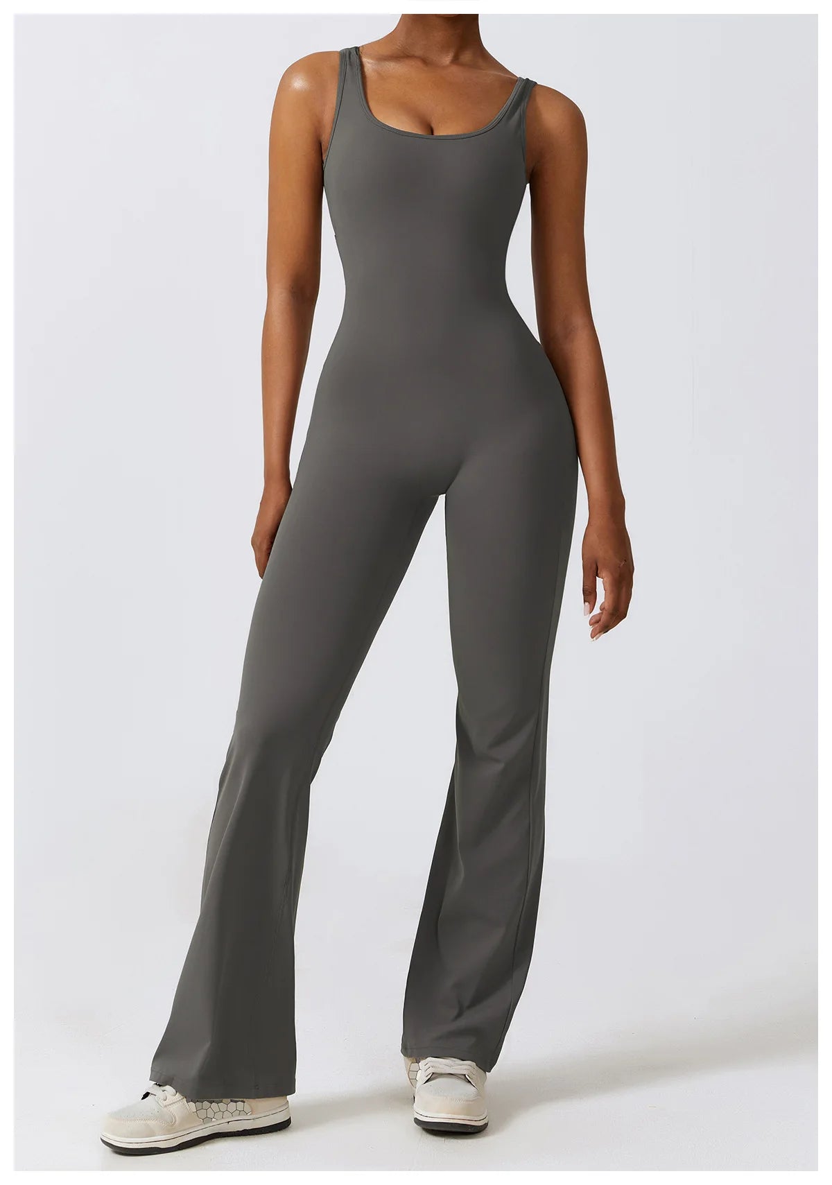 Push-Up Gym Bodysuit — Nylon & Spandex