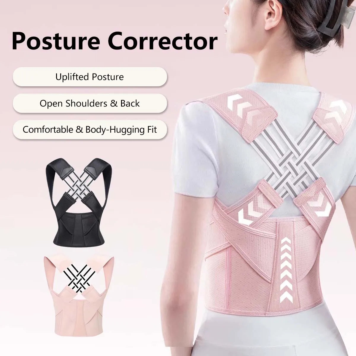 Adjustable Posture Corrector — Back Support Belt & Spine Alignment