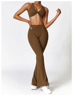 High Waist Flare Leggings — Nylon & Spandex