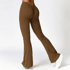High Waist Flare Leggings — Nylon & Spandex
