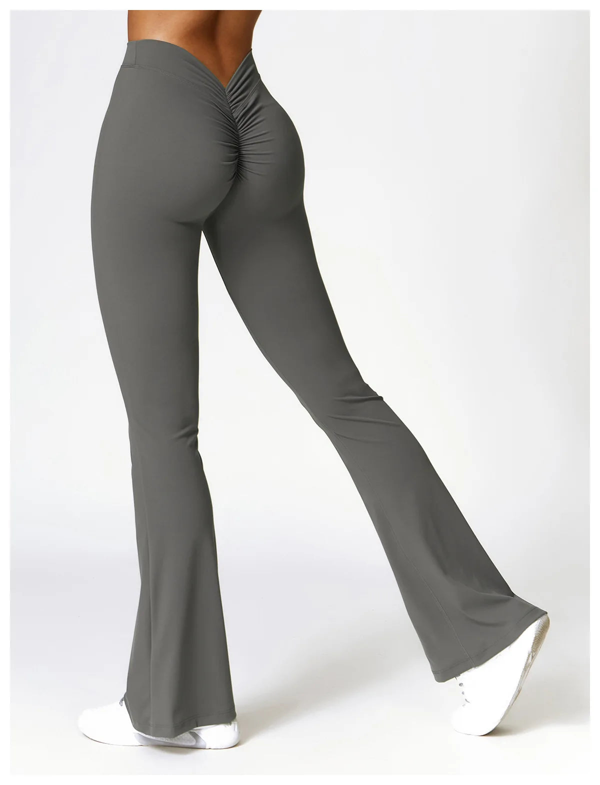 High Waist Flare Leggings — Nylon & Spandex