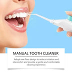 Portable High-Pressure Oral Irrigator — Manual Water Flosser for Teeth Cleaning