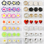 Écarteurs d'orteils en silicone en forme de fleur — Lot de 8