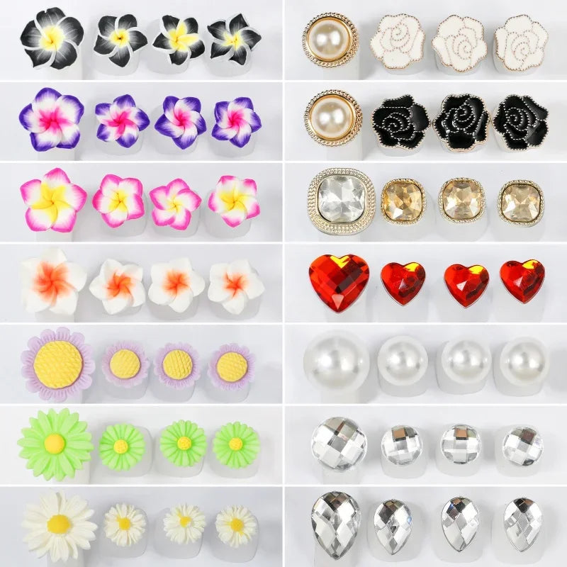 Écarteurs d'orteils en silicone en forme de fleur — Lot de 8