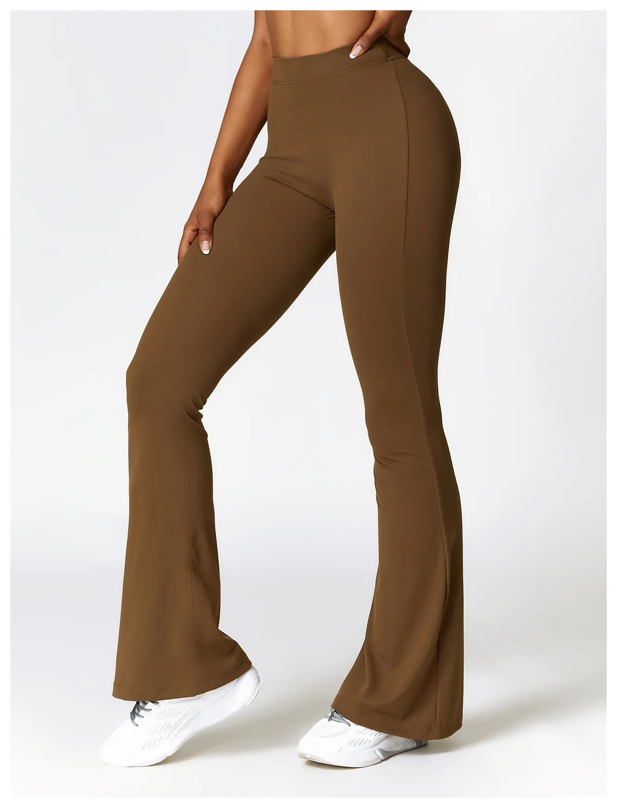 High Waist Flare Leggings — Nylon & Spandex