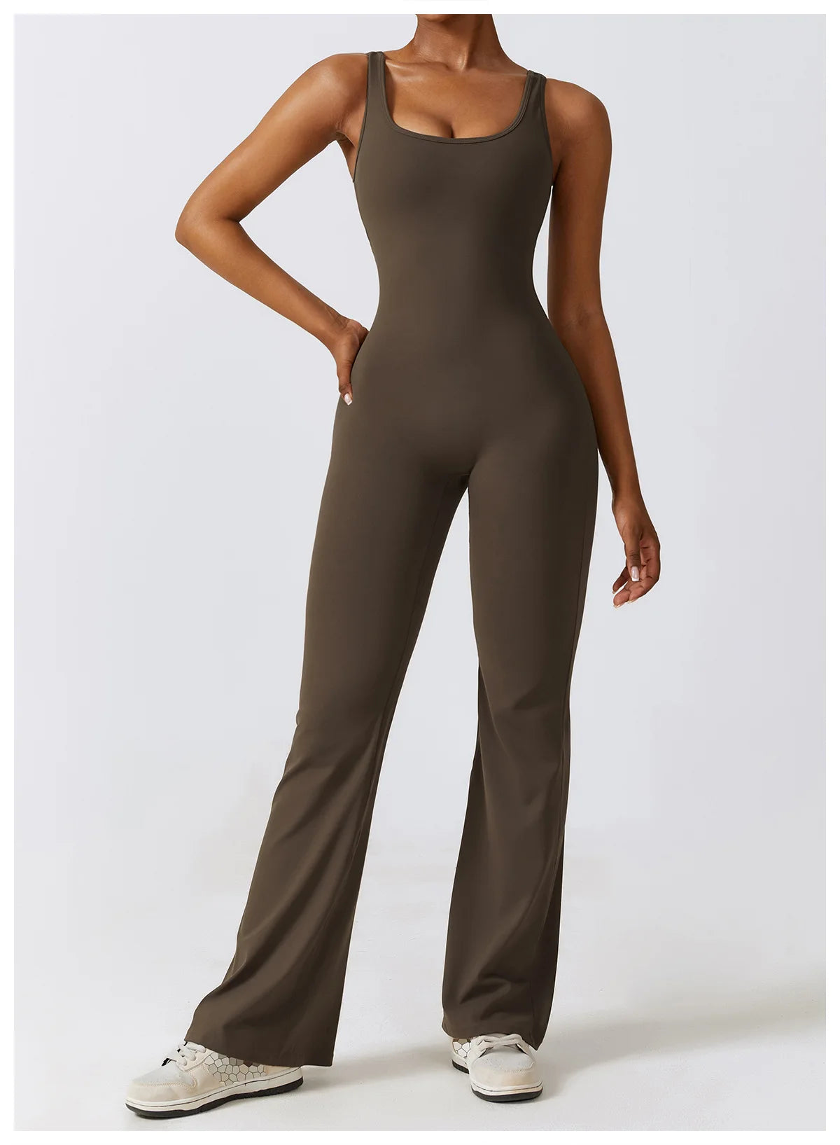 Push-Up Gym Bodysuit — Nylon & Spandex