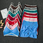 Seamless Yoga Bra & Shorts Set — Polyester