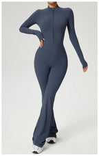 Long Sleeve Fitness Jumpsuit — Polyamide & Elastane