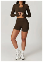 3-Piece Tracksuit Set — Nylon & Spandex