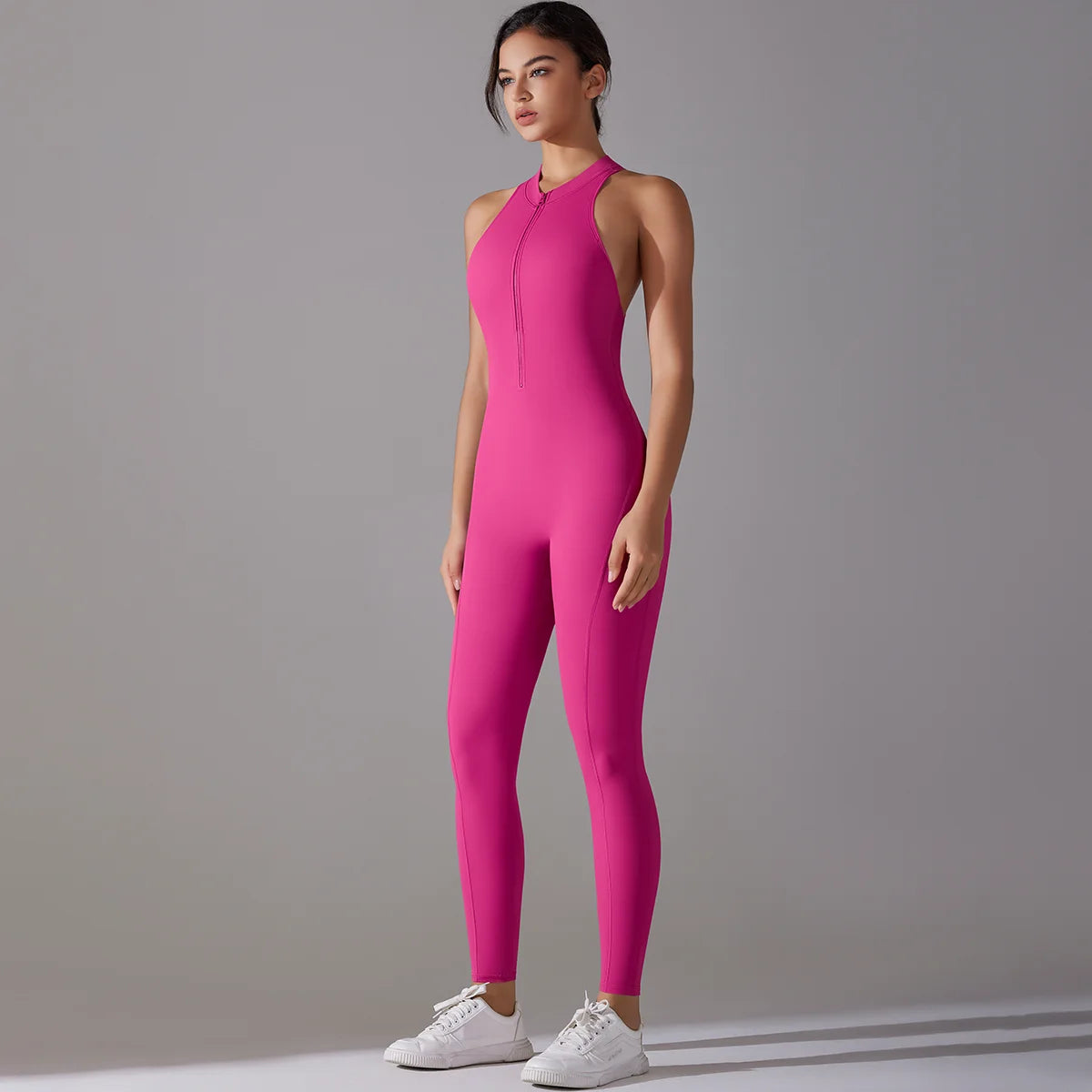 Tummy Control Sports Bodysuit — Nylon