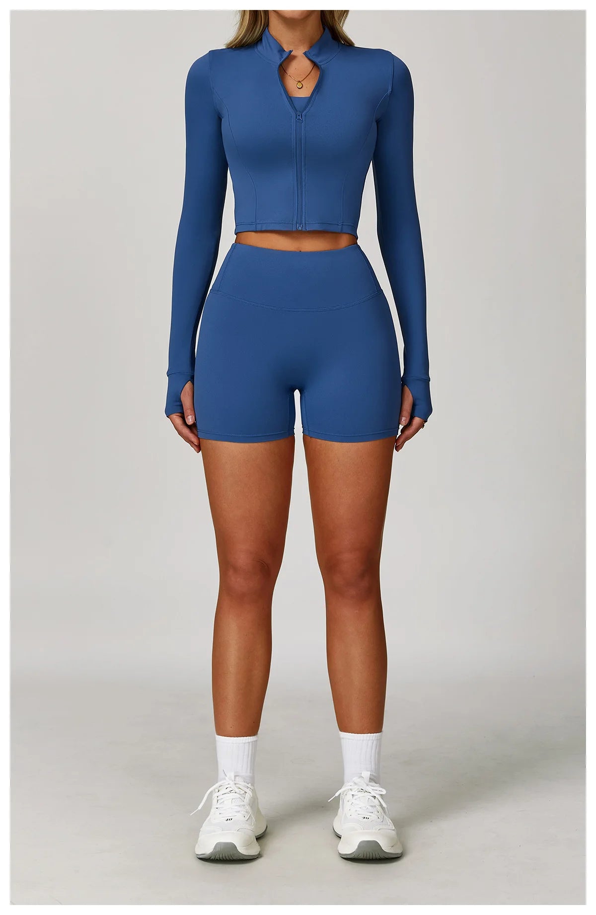 3-Piece Tracksuit Set — Nylon & Spandex