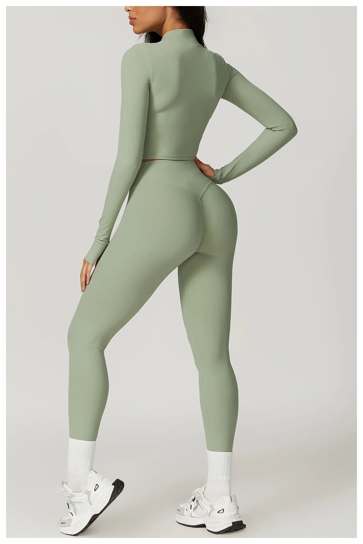 3-Piece Tracksuit Set — Nylon & Spandex