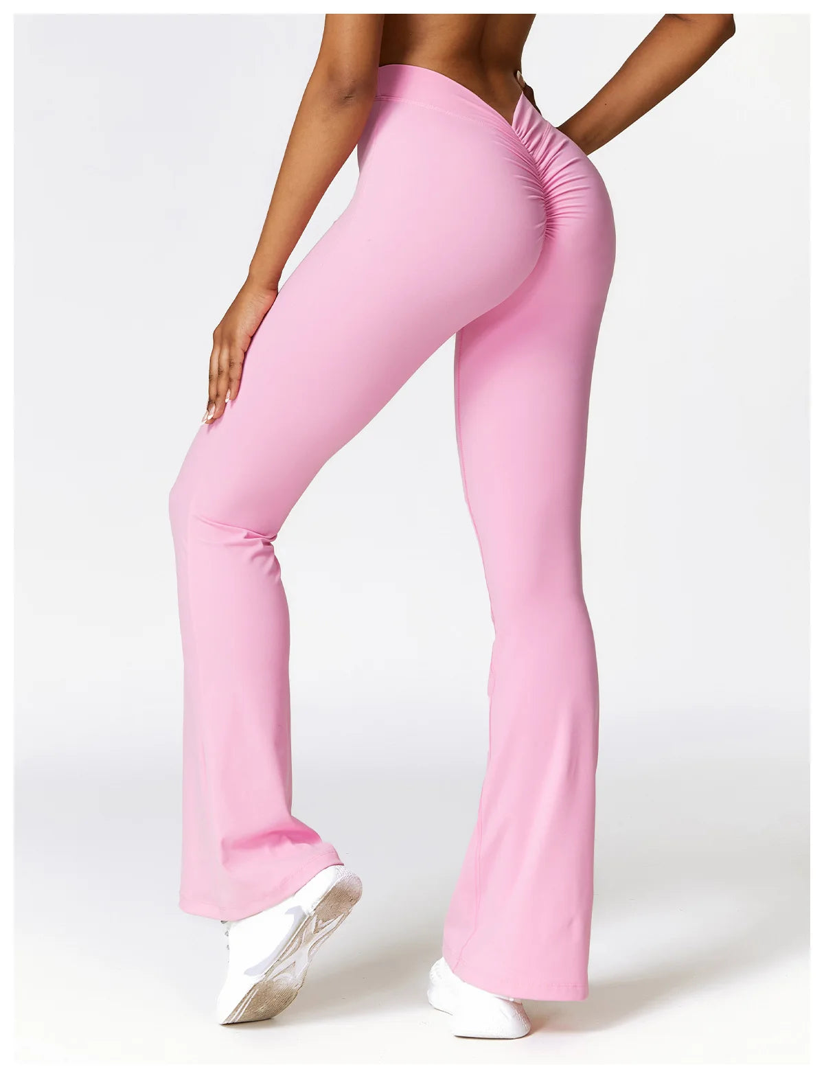 High Waist Flare Leggings — Nylon & Spandex