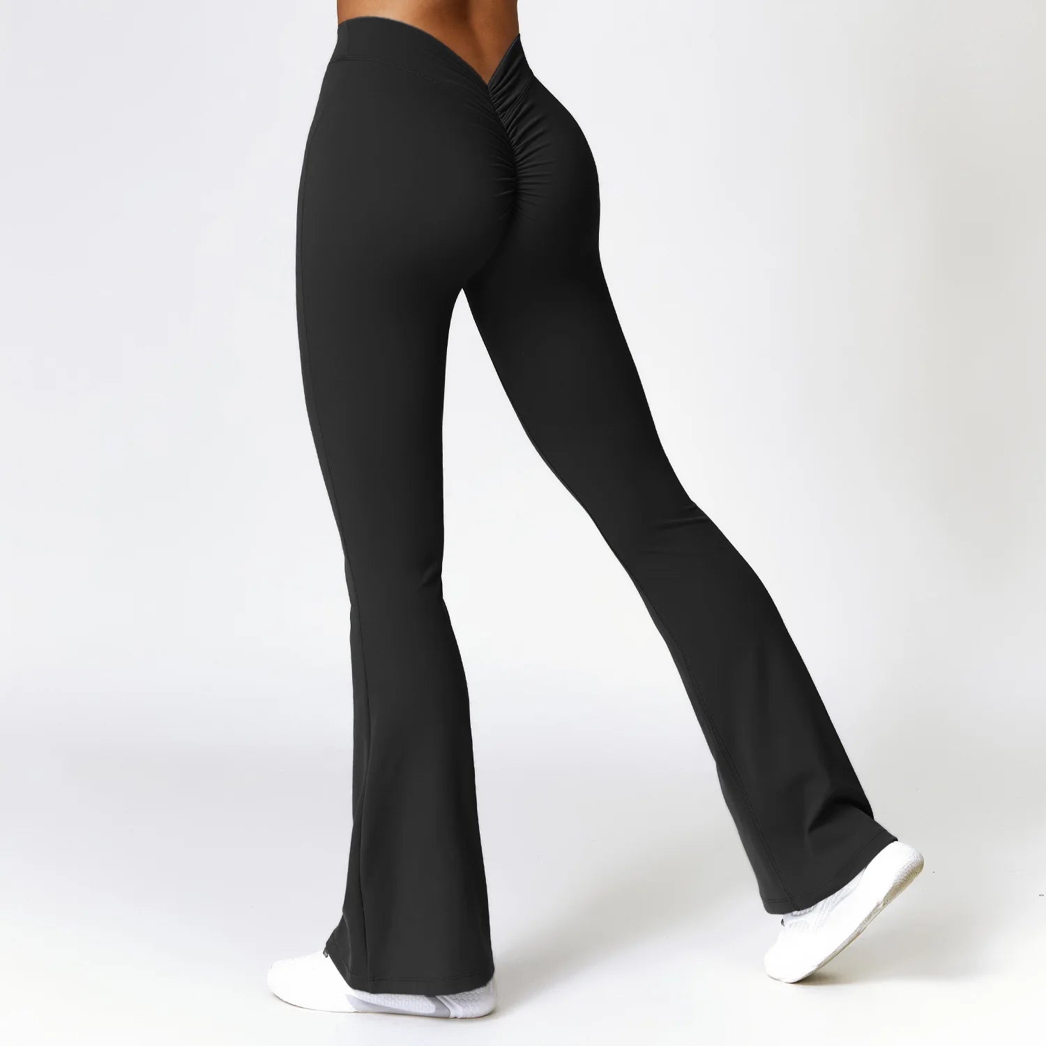 High Waist Flare Leggings — Nylon & Spandex