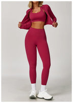 3-Piece Tracksuit Set — Nylon & Spandex