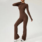 Long Sleeve Fitness Jumpsuit — Polyamide & Elastane