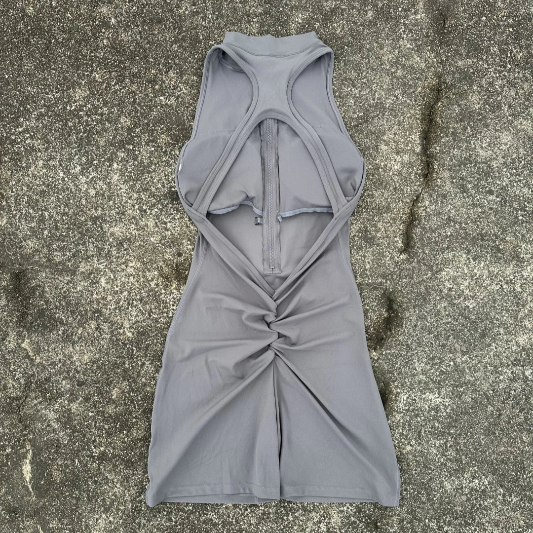Scrunch Waist Yoga Jumpsuit — Nylon & Spandex