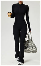 Long Sleeve Fitness Jumpsuit — Polyamide & Elastane