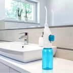 Portable High-Pressure Oral Irrigator — Manual Water Flosser for Teeth Cleaning