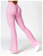 High Waist Flare Leggings — Nylon & Spandex