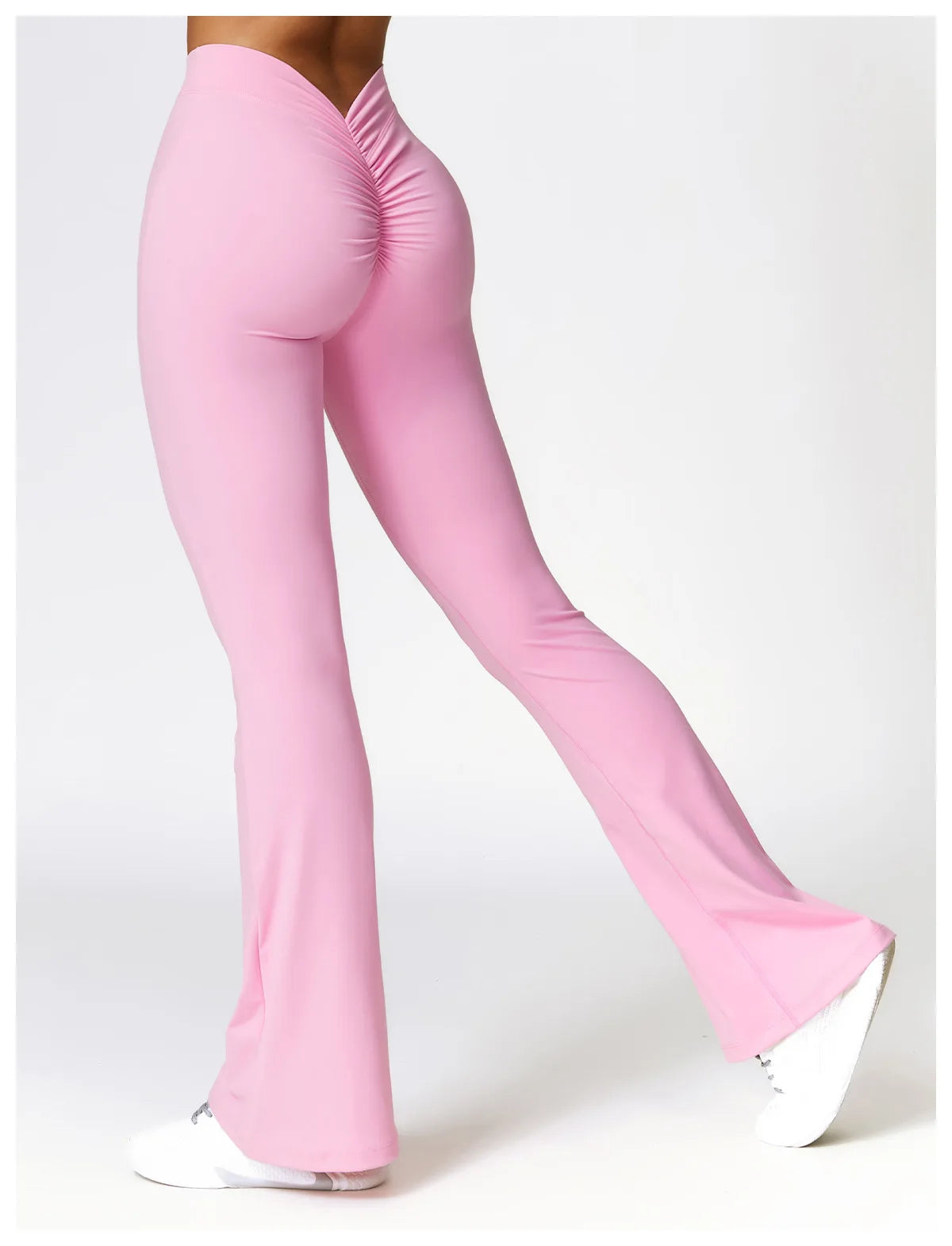 High Waist Flare Leggings — Nylon & Spandex