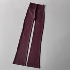 High Waist Micro Flare Leggings — Nylon