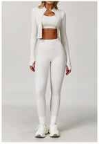 3-Piece Tracksuit Set — Nylon & Spandex