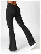 High Waist Flare Leggings — Nylon & Spandex
