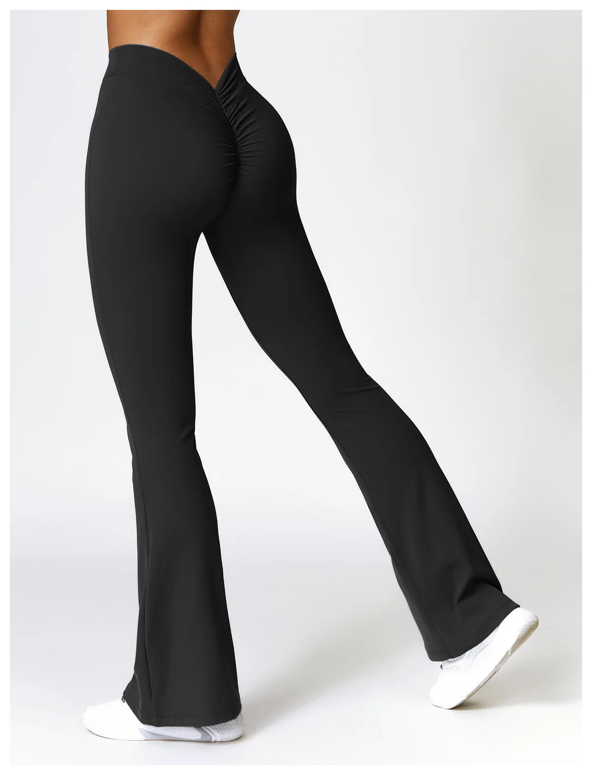 High Waist Flare Leggings — Nylon & Spandex