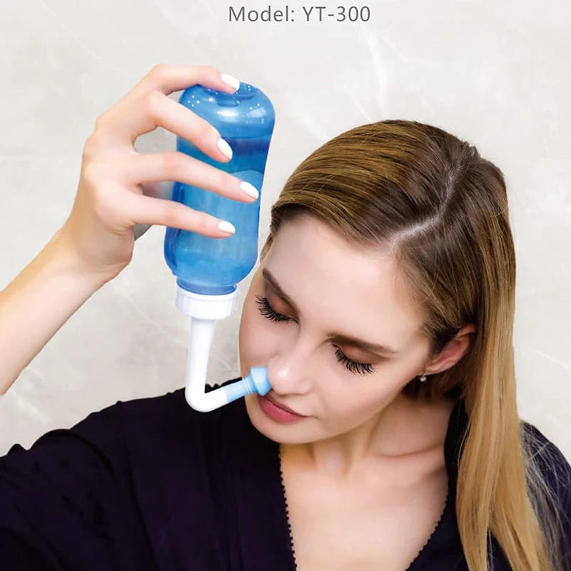Professional Nasal Irrigator & Nose Wash Bottle — Rhinitis & Allergy Relief