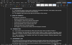Employment contract template—confidentiality and code of conduct with termination terms