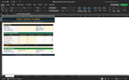 Budget planner spreadsheet page with family budget planner overview and summary table