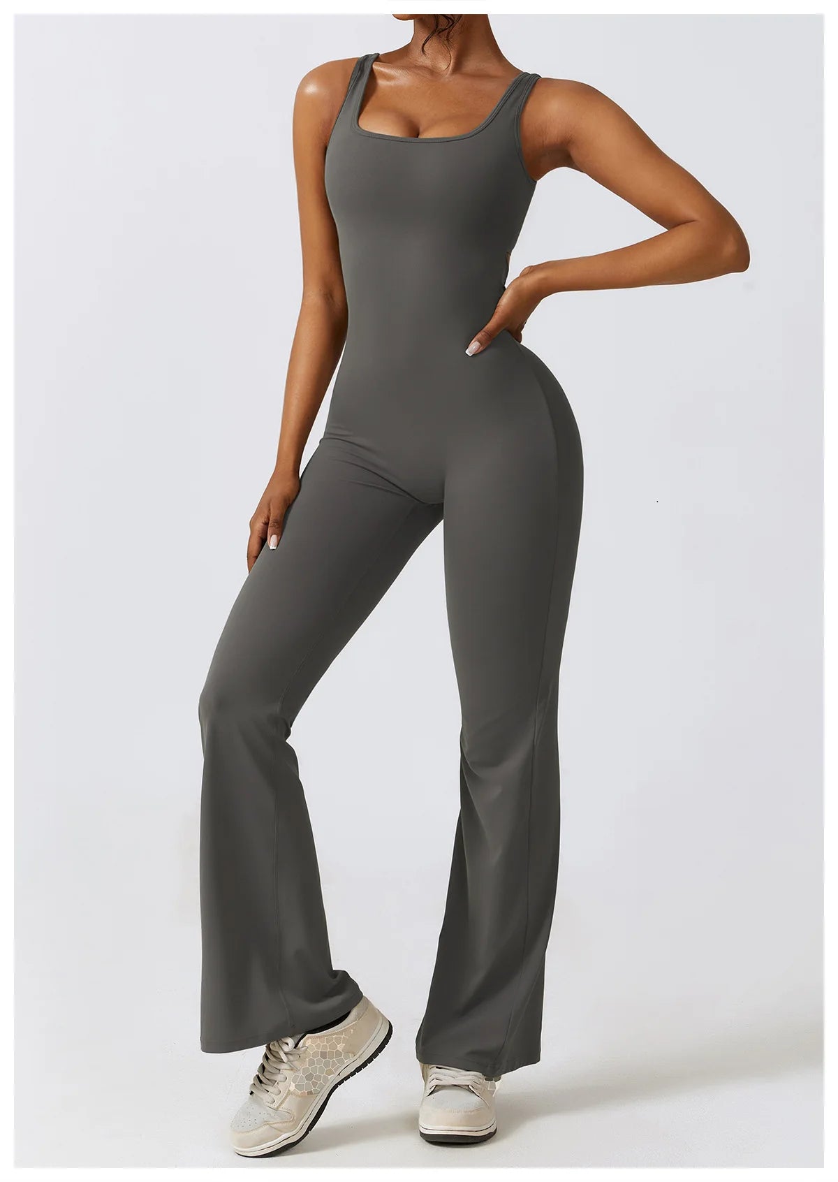 Push-Up Gym Bodysuit — Nylon & Spandex