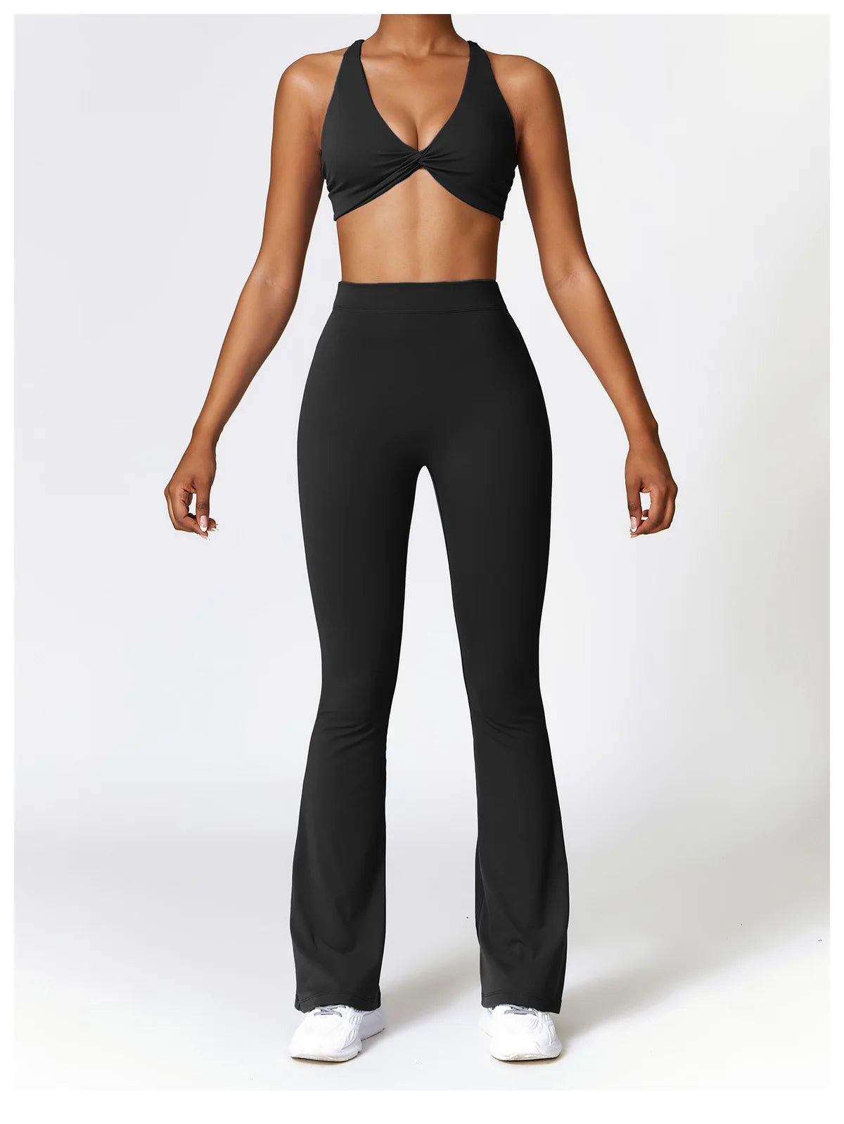 High Waist Flare Leggings — Nylon & Spandex