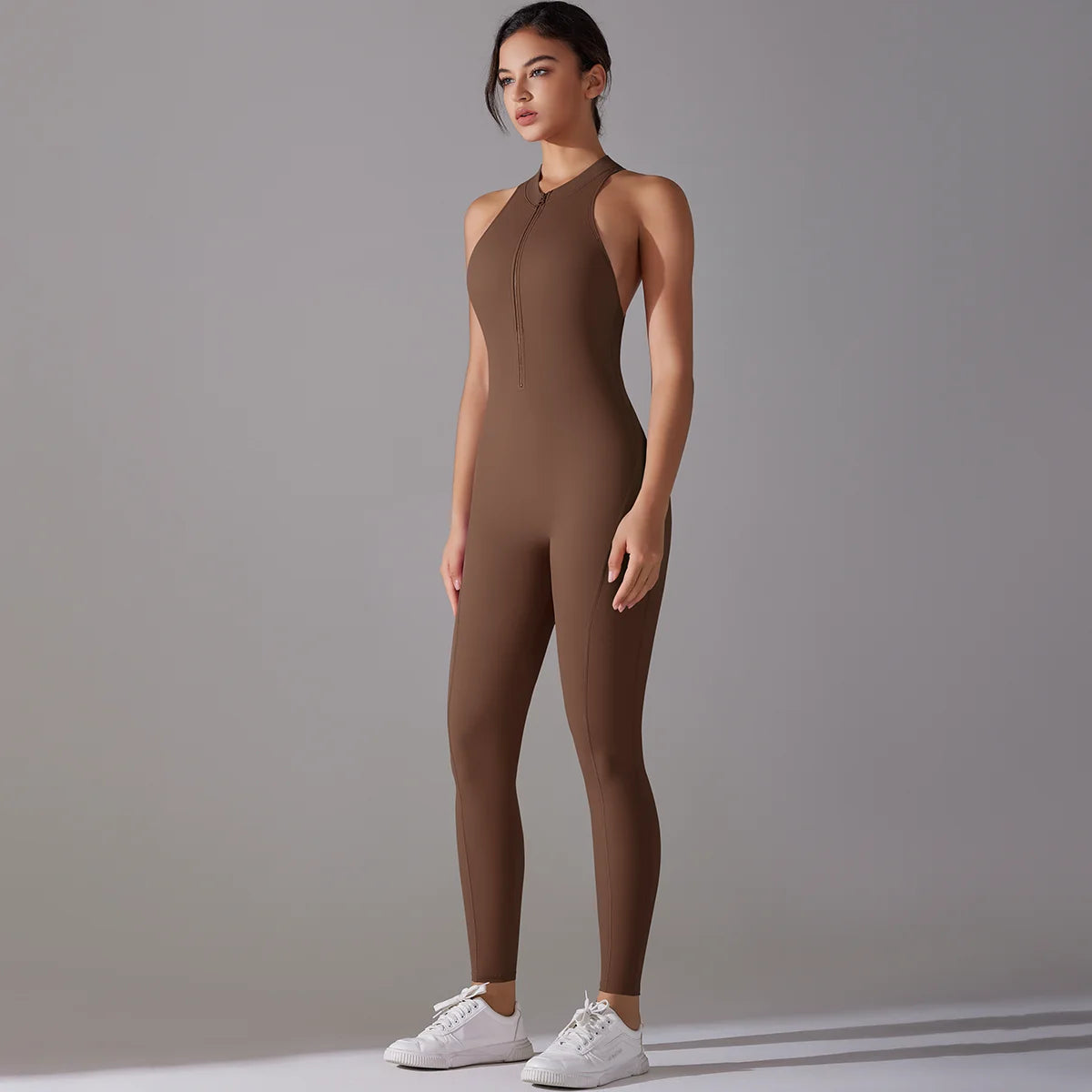 Tummy Control Sports Bodysuit — Nylon