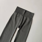 High Waist Micro Flare Leggings — Nylon