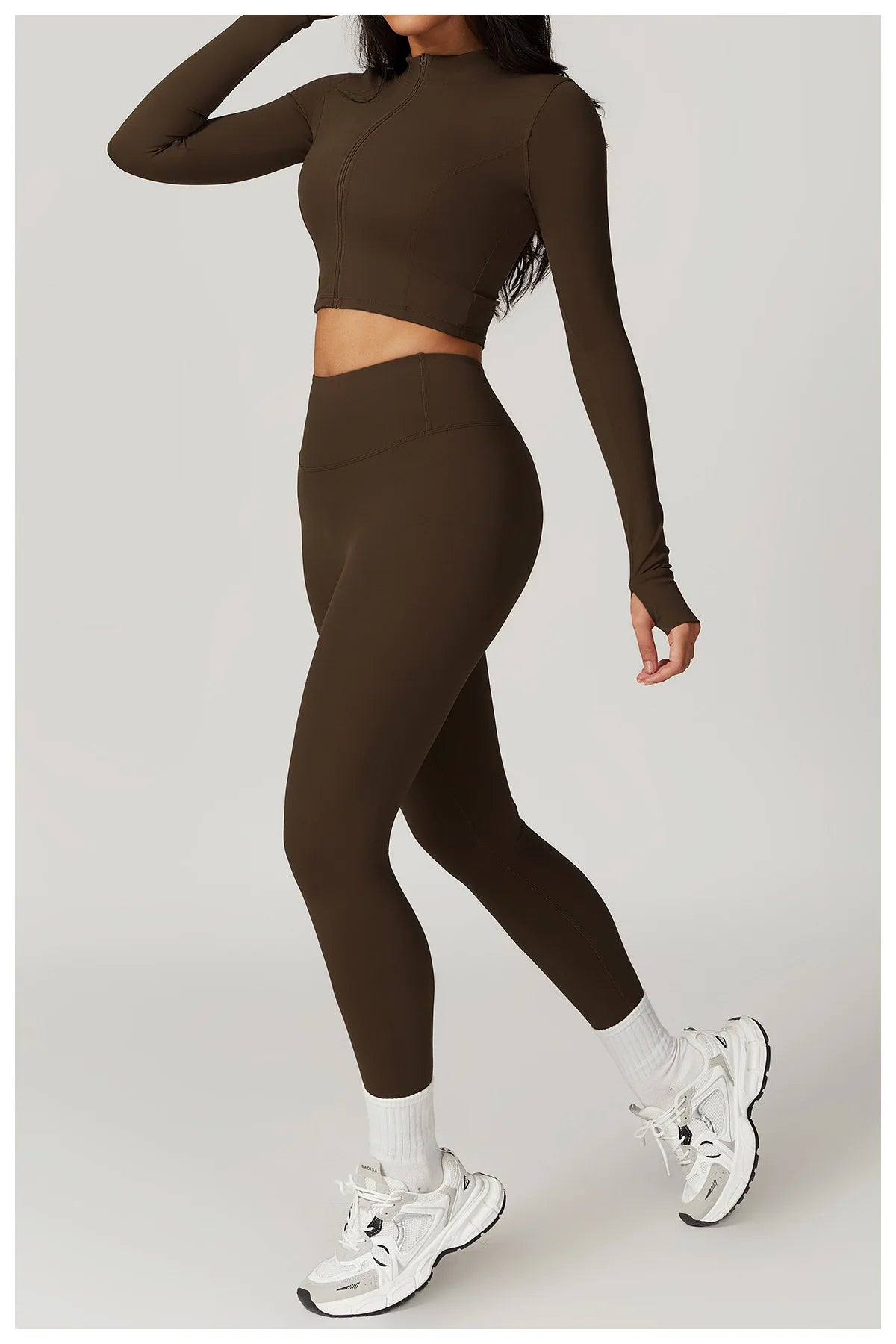 3-Piece Tracksuit Set — Nylon & Spandex