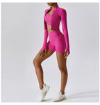 3-Piece Tracksuit Set — Nylon & Spandex