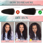 Curly clip-in hair extension shown on models with black ringlet curls for fuller coverage