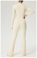 Long Sleeve Fitness Jumpsuit — Polyamide & Elastane