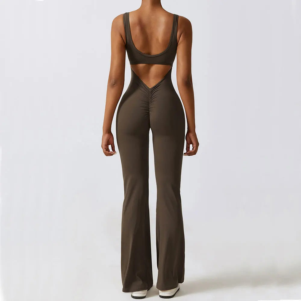 Push-Up Gym Bodysuit — Nylon & Spandex