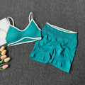 Seamless Yoga Bra & Shorts Set — Polyester