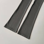 High Waist Micro Flare Leggings — Nylon