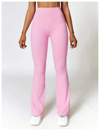 High Waist Flare Leggings — Nylon & Spandex