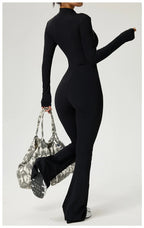 Long Sleeve Fitness Jumpsuit — Polyamide & Elastane