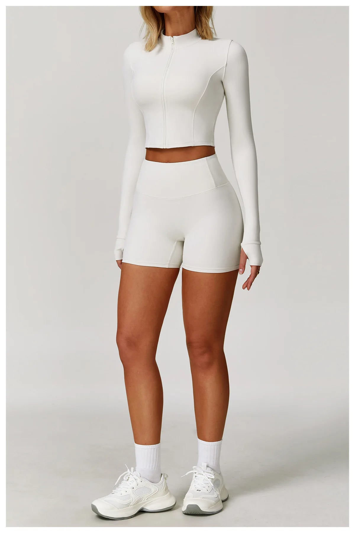 3-Piece Tracksuit Set — Nylon & Spandex