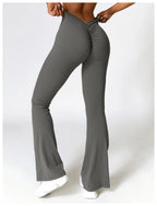 High Waist Flare Leggings — Nylon & Spandex