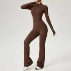 Long Sleeve Fitness Jumpsuit — Polyamide & Elastane